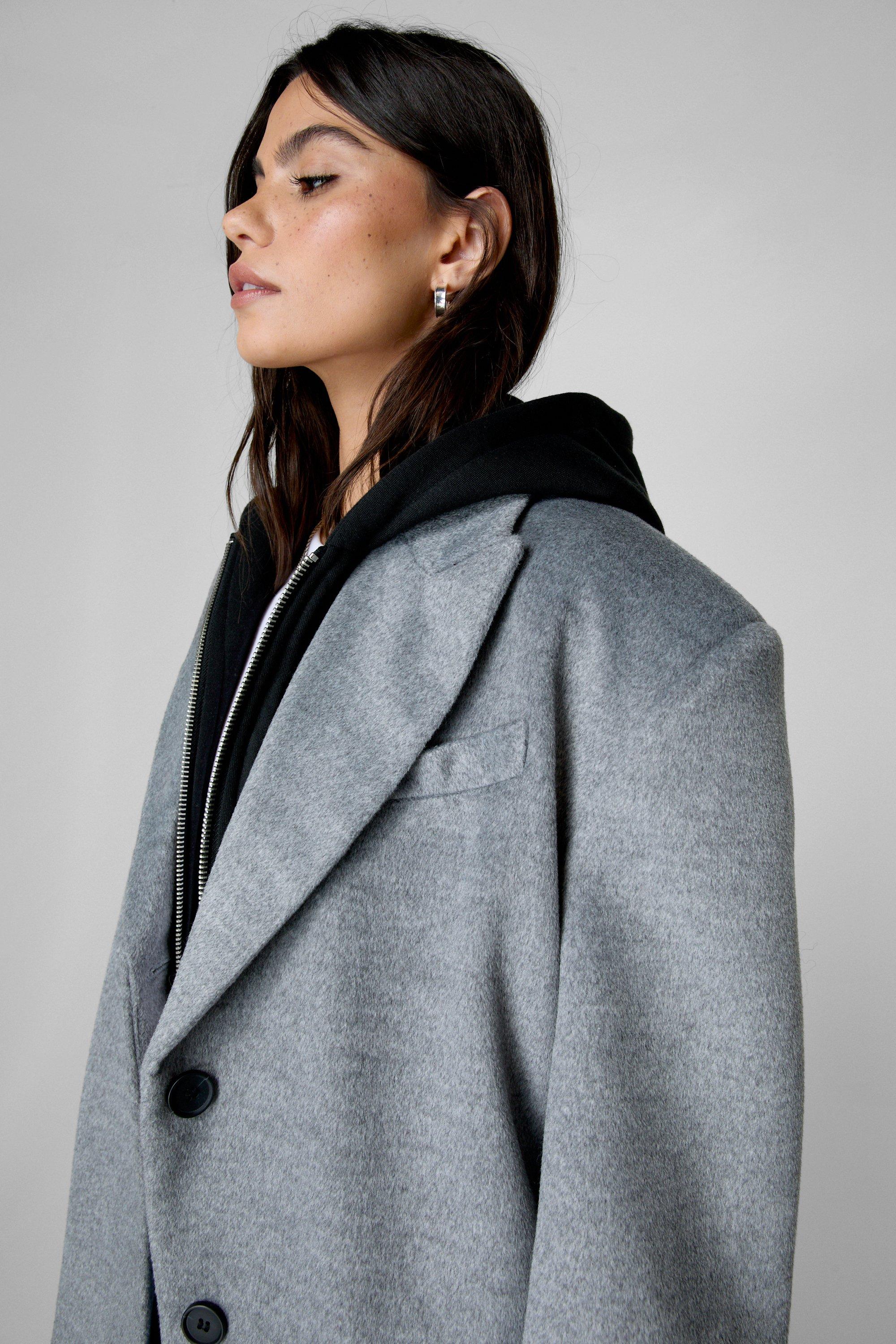 LE 17 SEPTEMBRE Belted wool-blend felt hooded coat | THE OUTNET